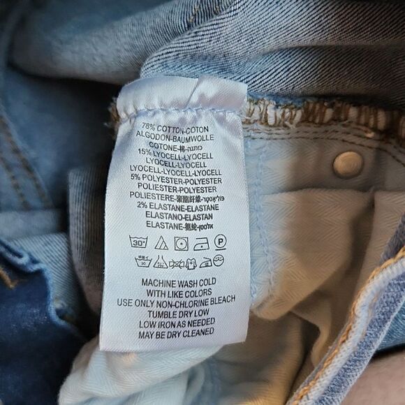 Free people Jeans size 25 jeans skinny jeans Jeggings frayed hem button fly - Picture 4 of 8